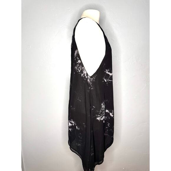 Gothic Asymmetrical Black & White Dress -Size 8 H&M - Picture 6 of 13